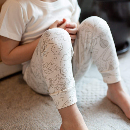 Baby short sleeve pajama set | born to be wild finn + emma