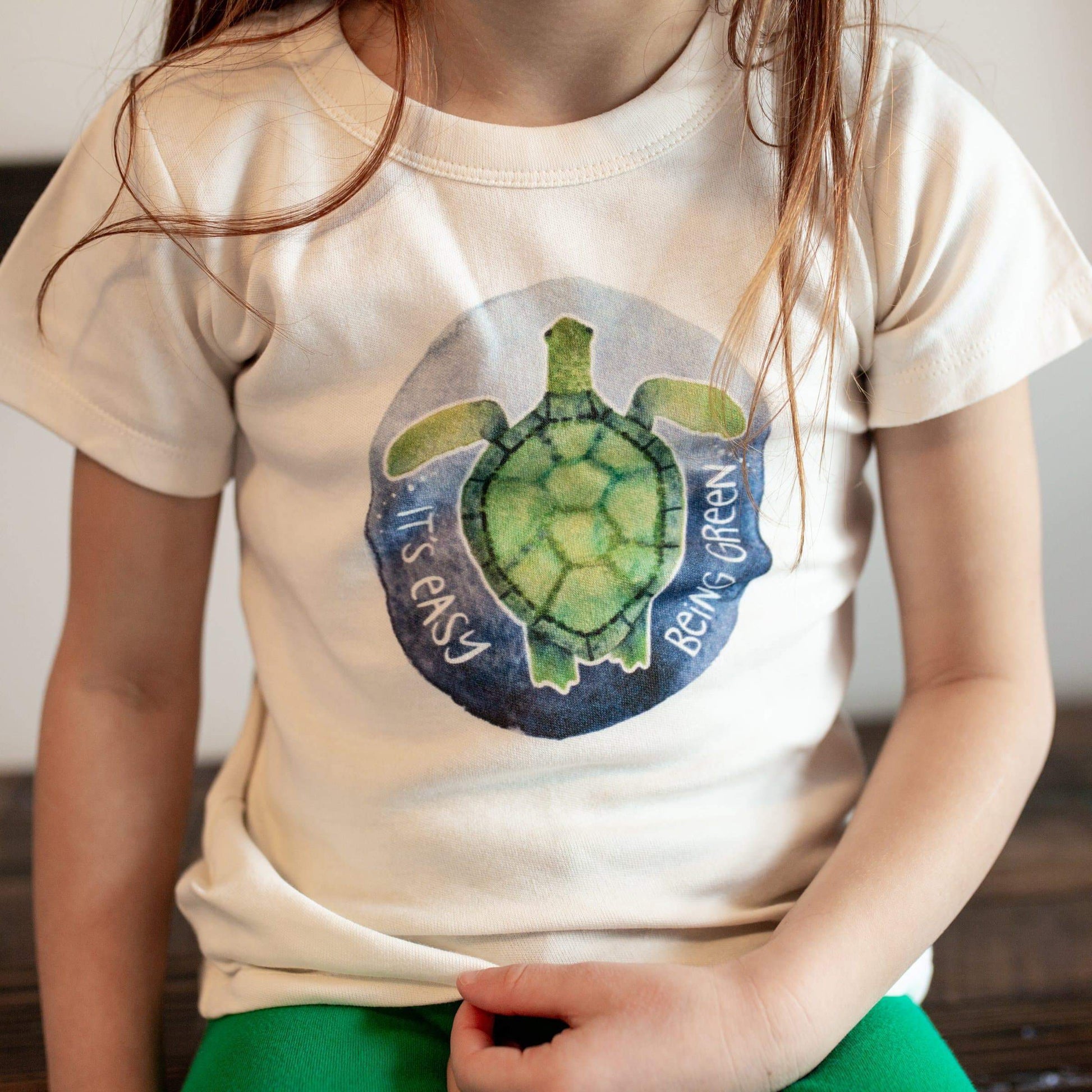 Baby graphic tee | turtle easy green finn + emma