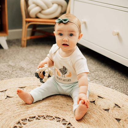 Baby graphic bodysuit | newly hatched finn + emma