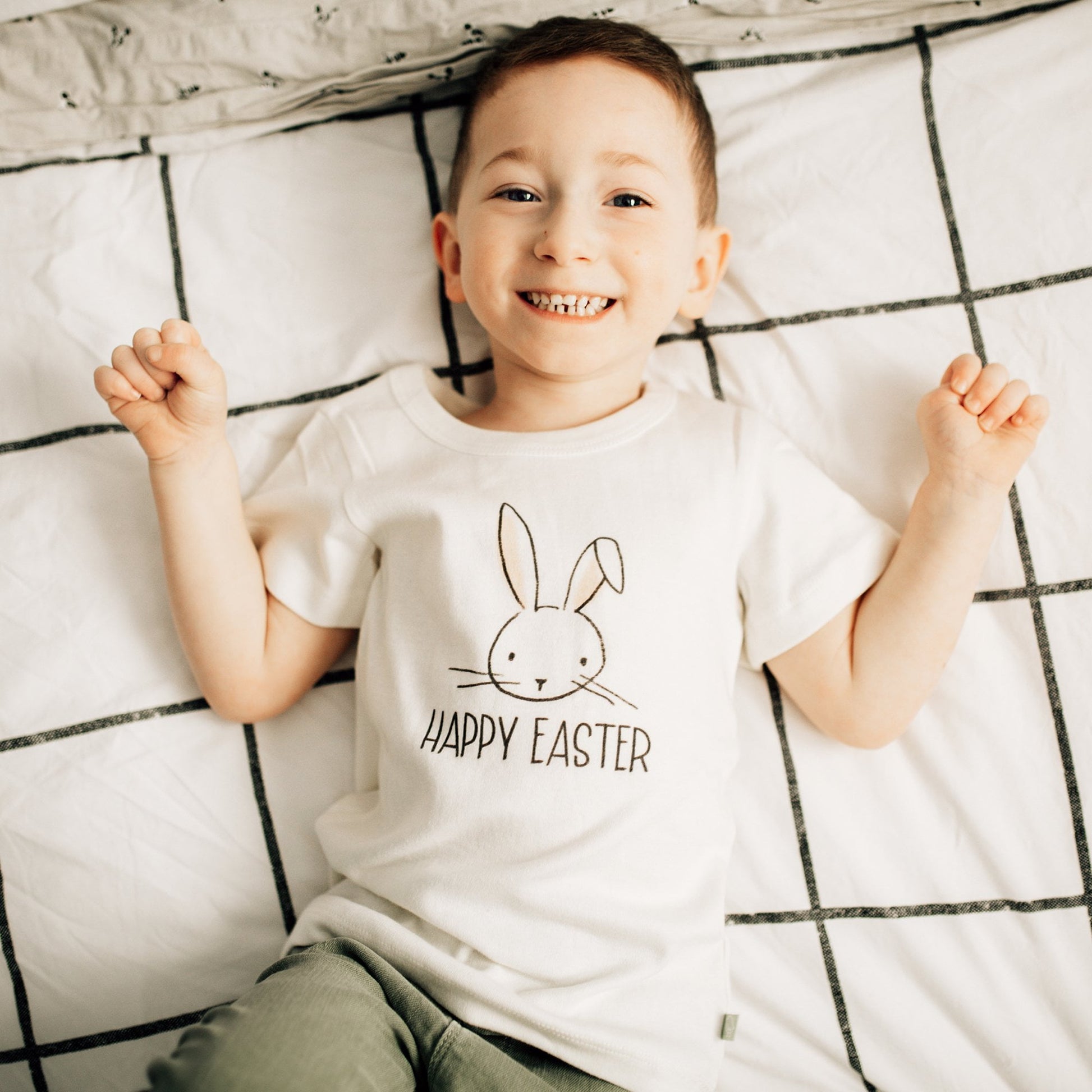 Baby graphic tee | happy easter finn + emma