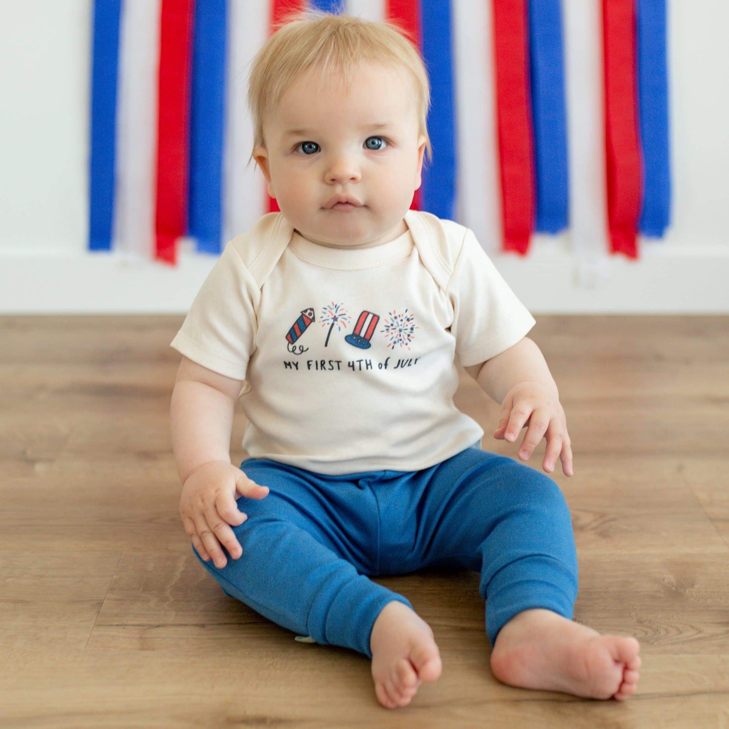 Baby graphic bodysuit | my first 4th of july finn + emma