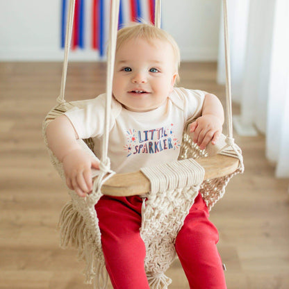 Baby graphic bodysuit | little sparkler finn + emma