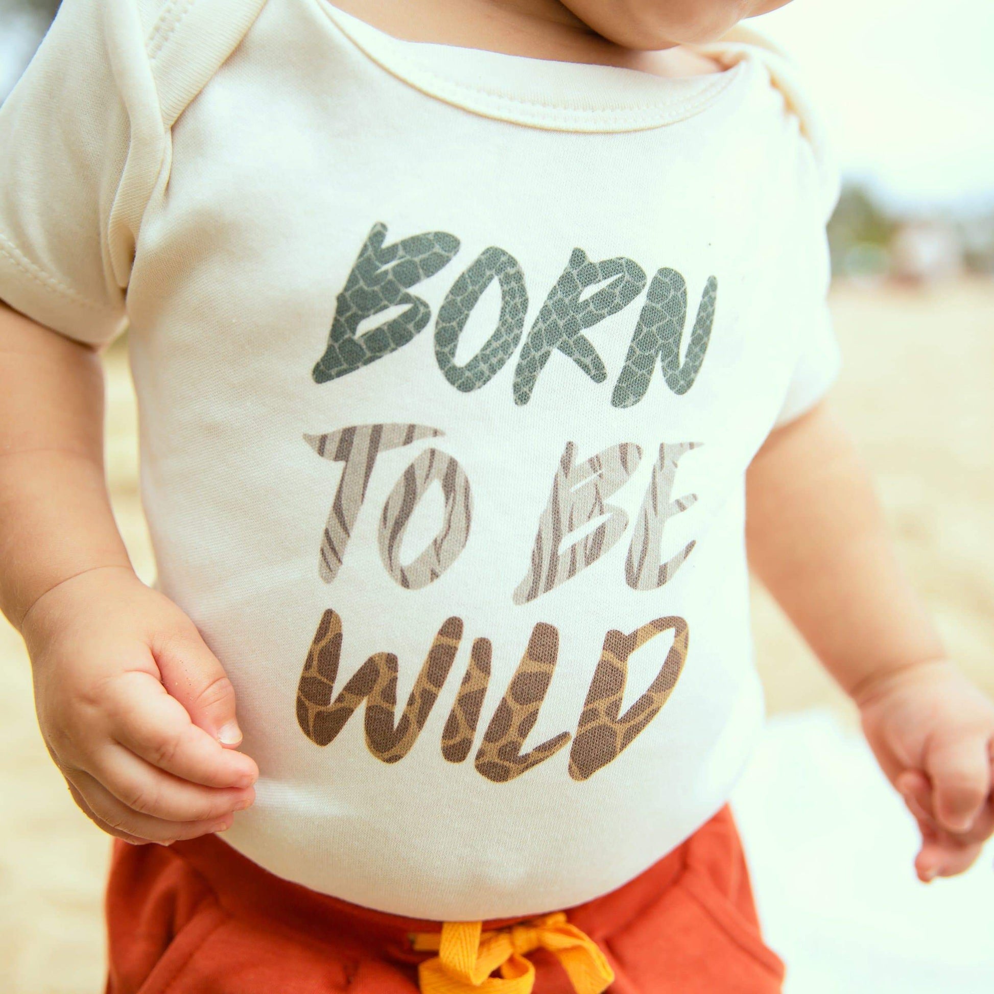 Baby graphic bodysuit | born to be wild finn + emma