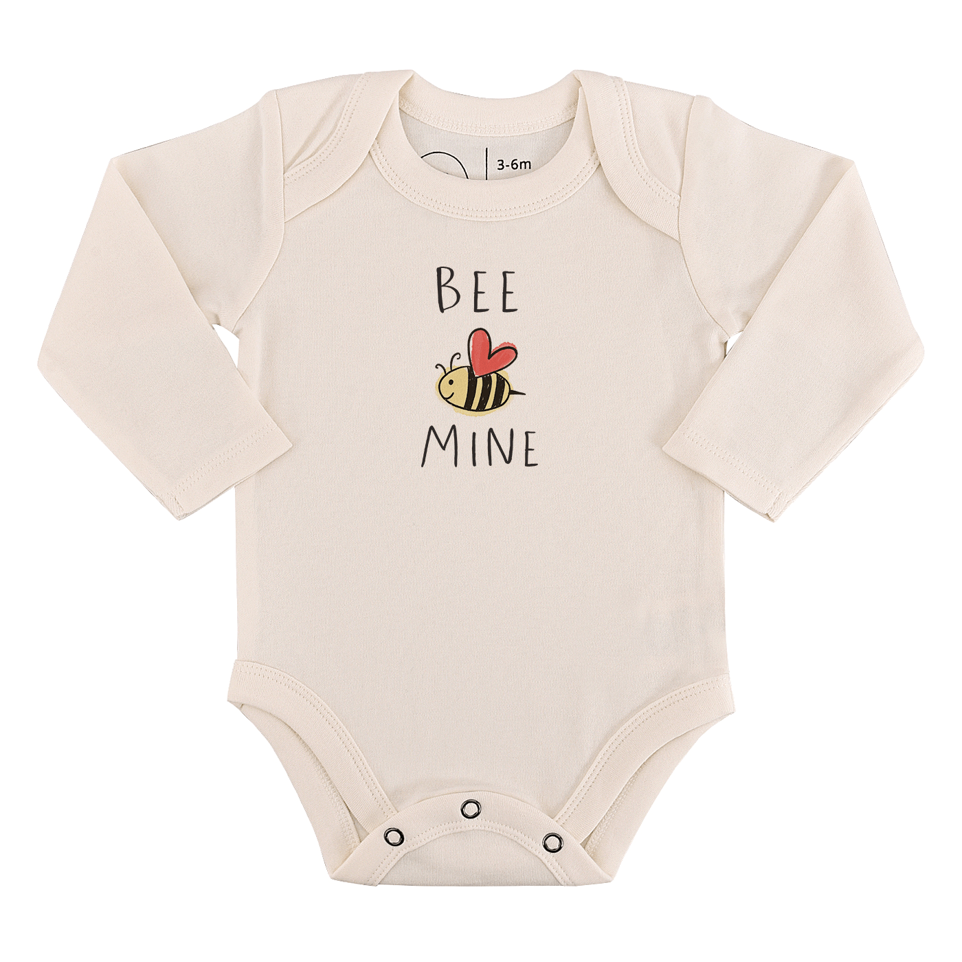 Baby long sleeve graphic bodysuit | bee mine finn + emma