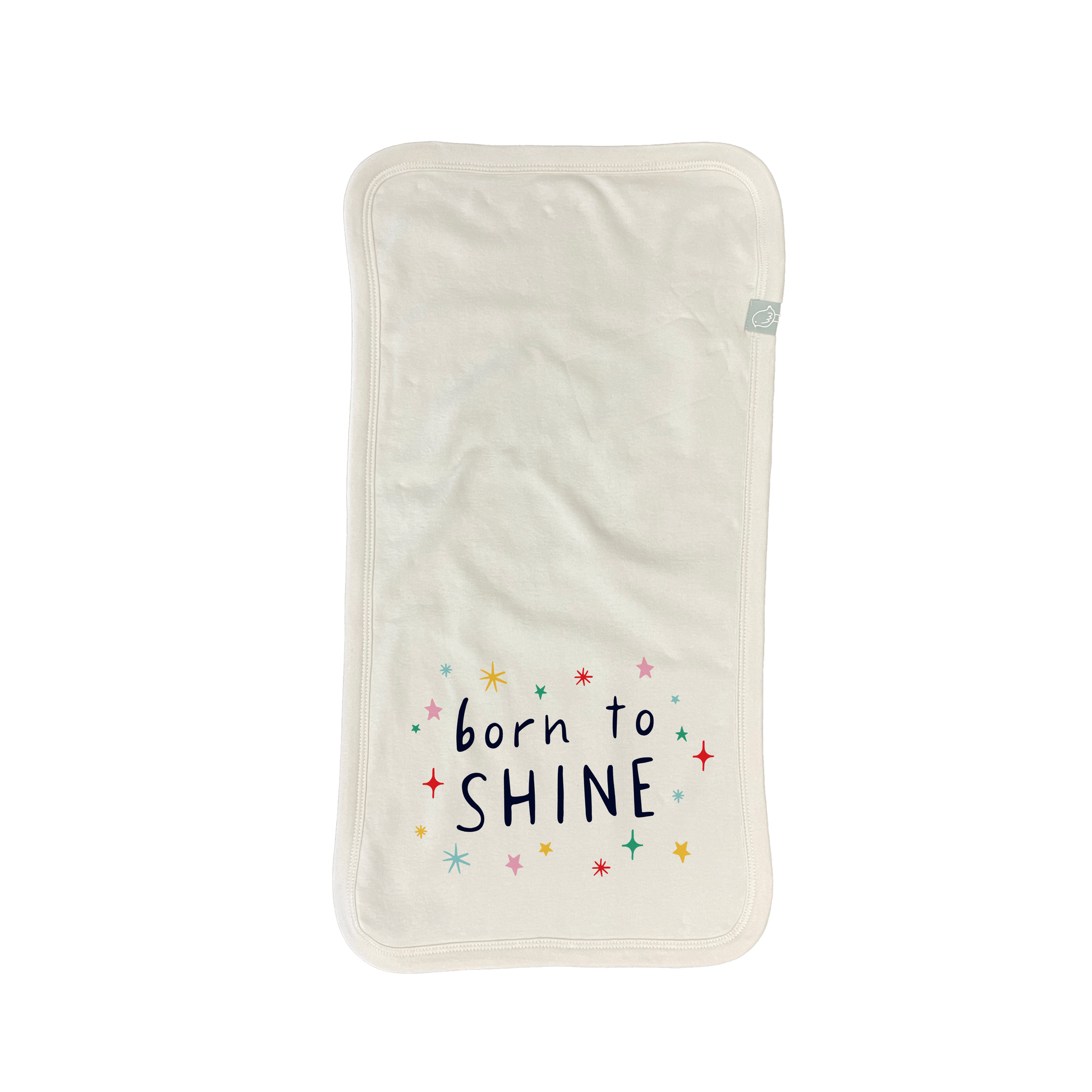 Baby burp cloth | born to shine finn + emma