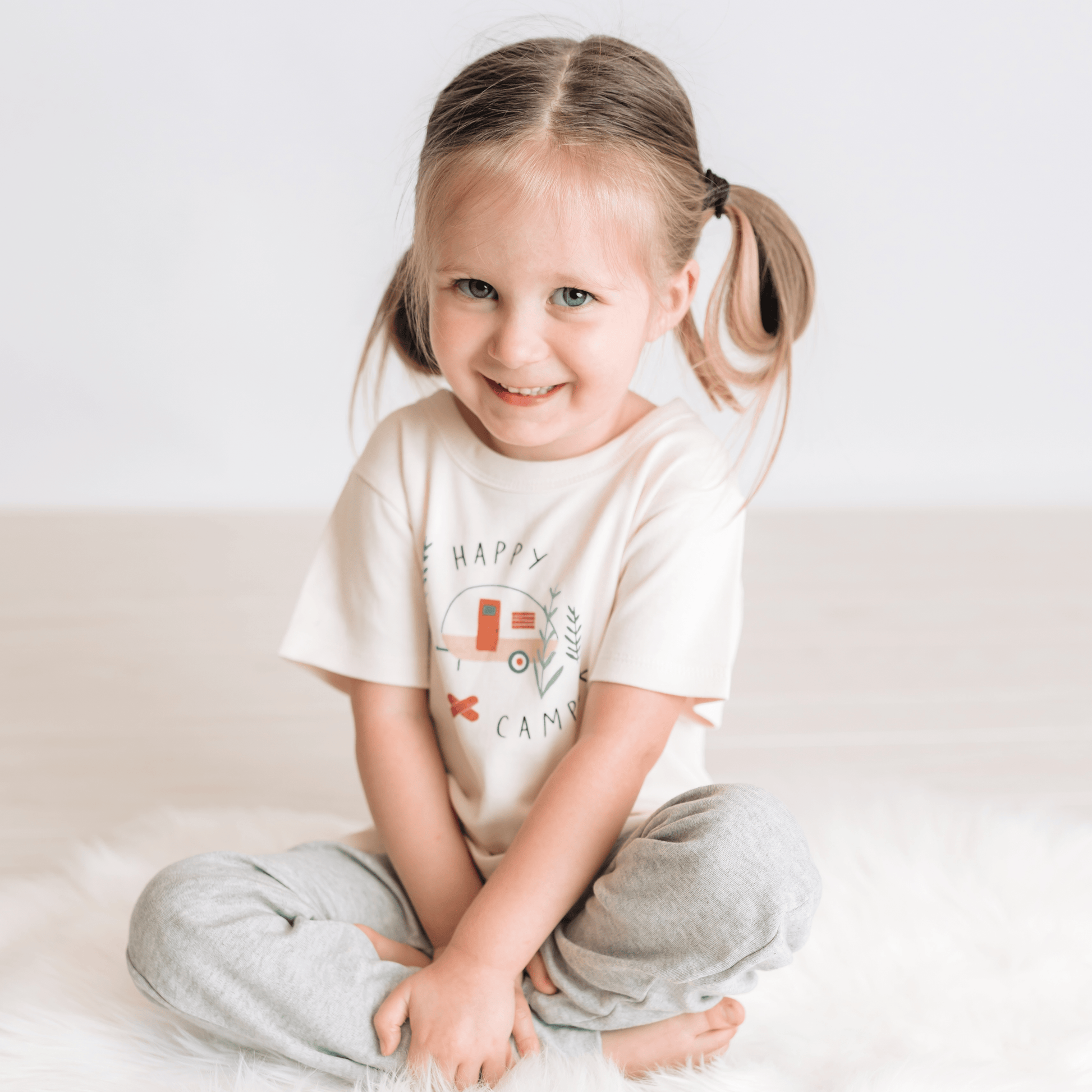 Baby graphic tee | happy camper finn + emma