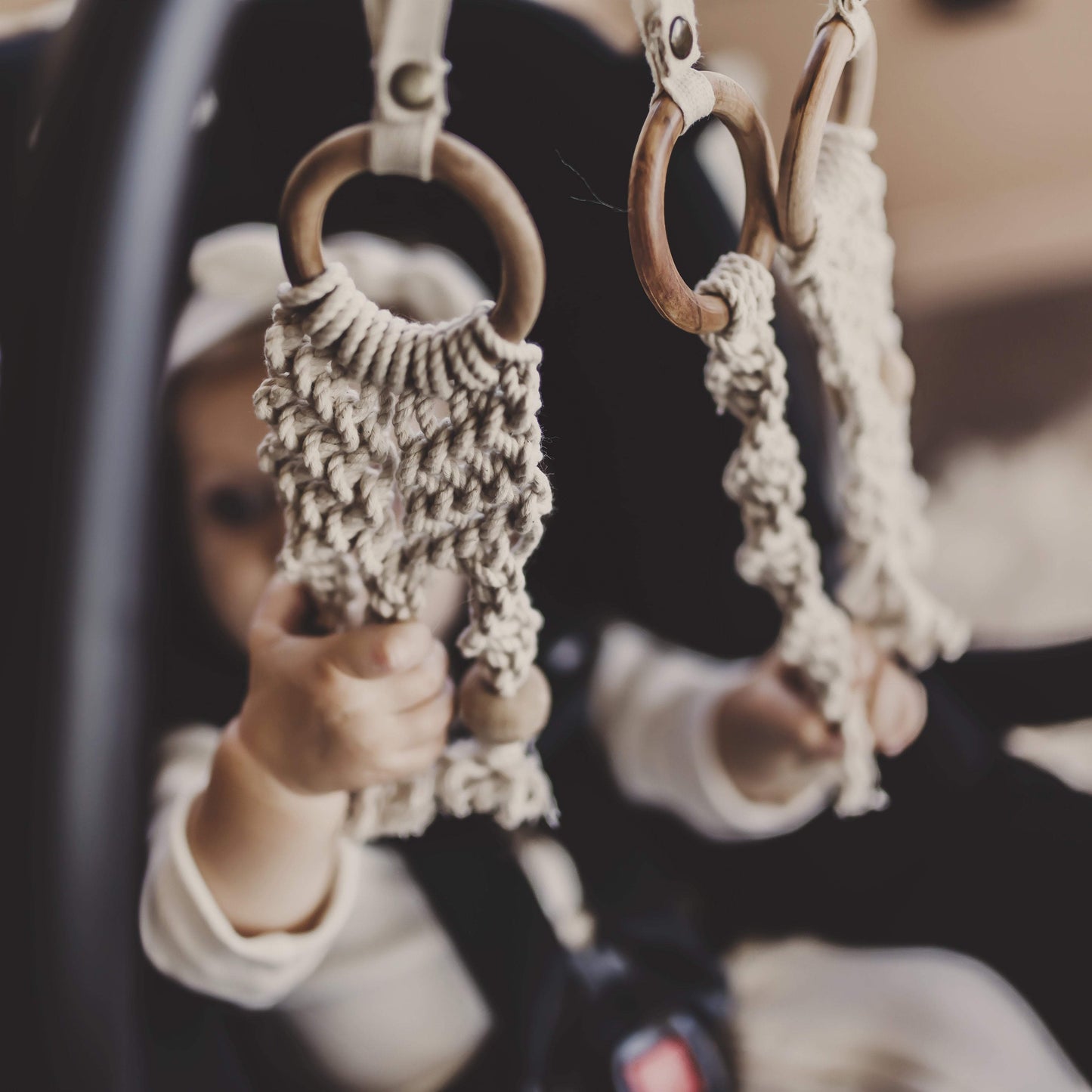 Baby all-in-one toy | macrame braids finn + emma