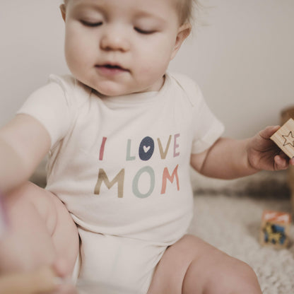 Baby graphic bodysuit | love mom finn + emma