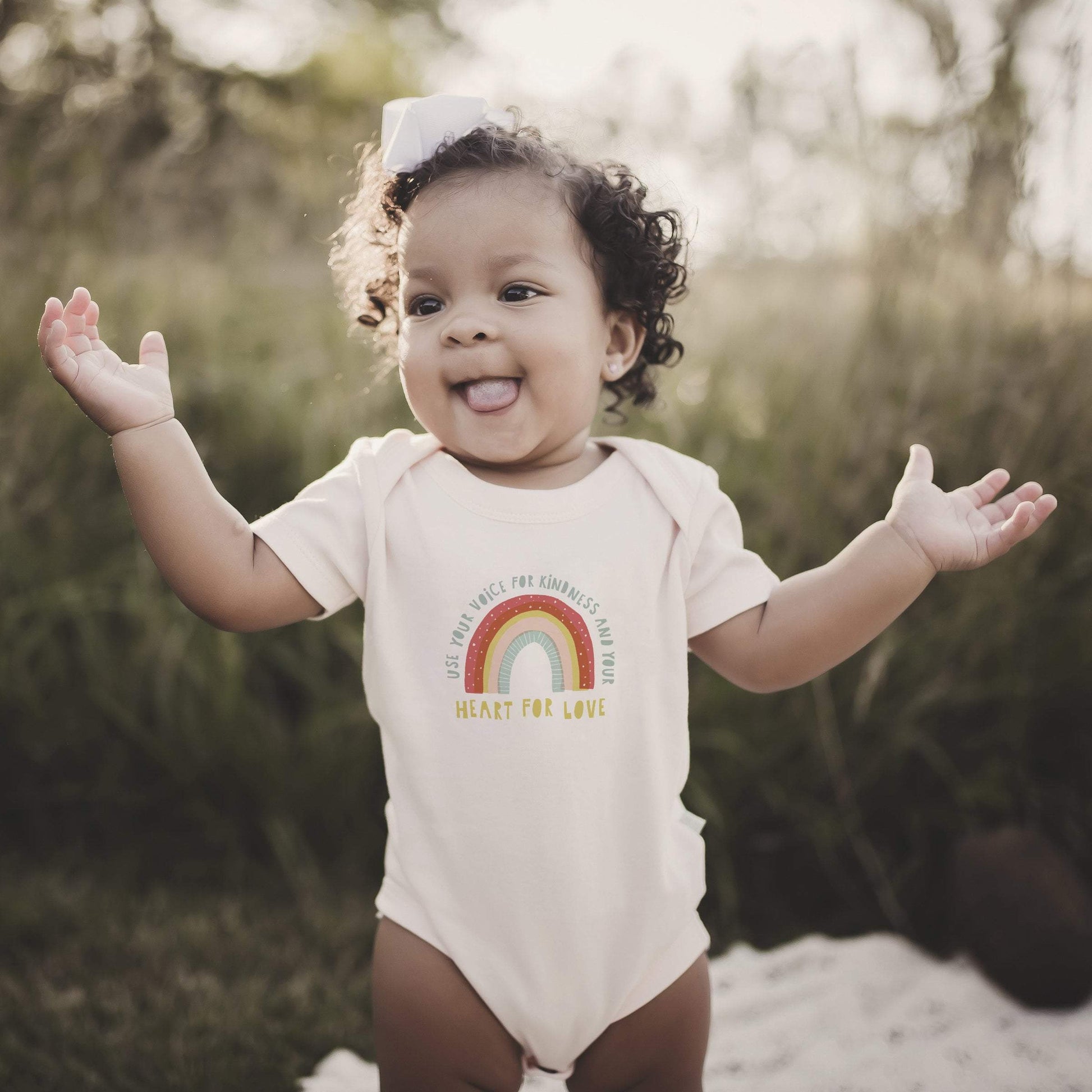 Baby graphic bodysuit | kindness finn + emma