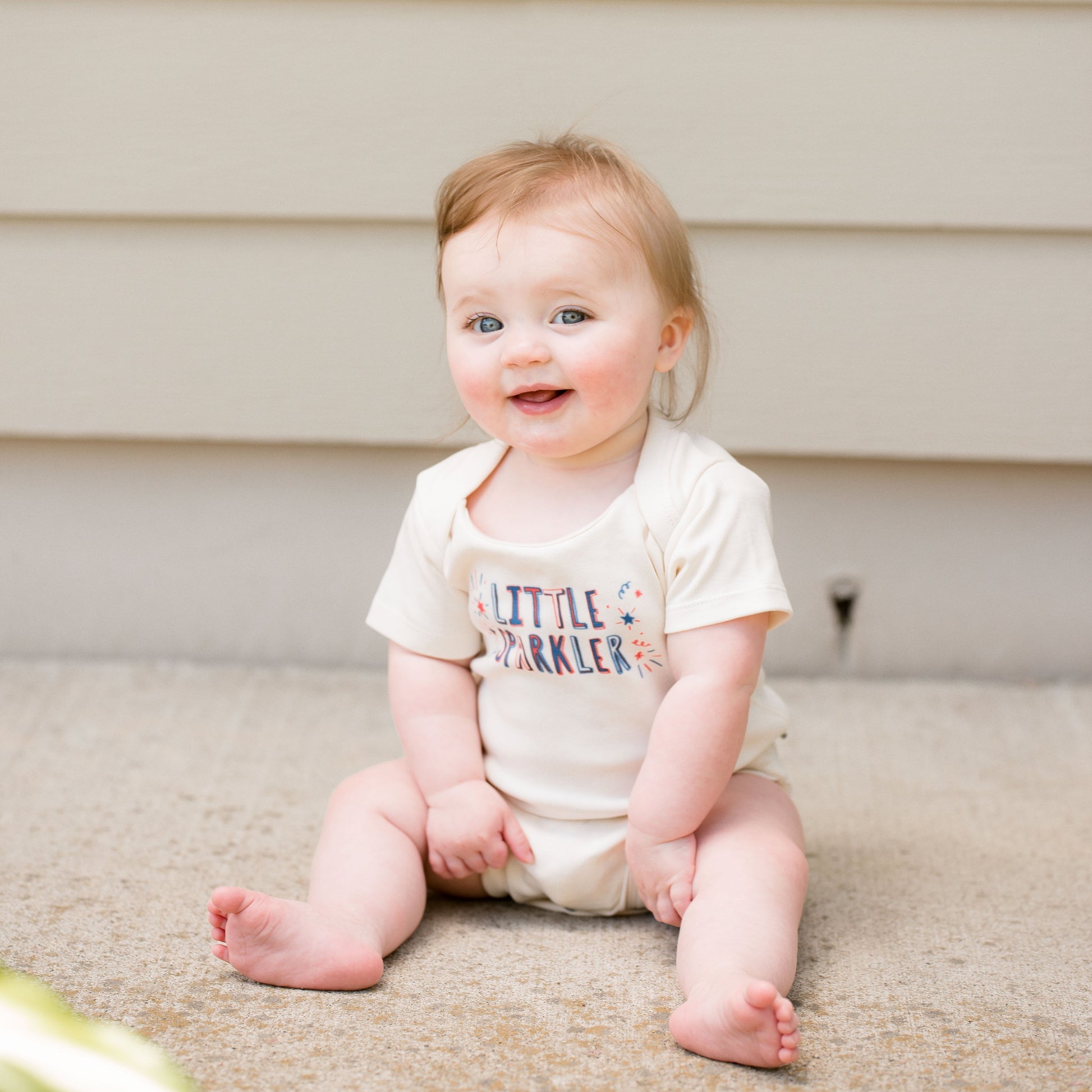 Baby graphic bodysuit | little sparkler finn + emma