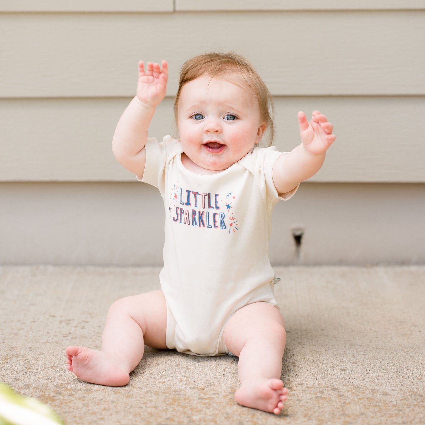 Baby graphic bodysuit | little sparkler finn + emma