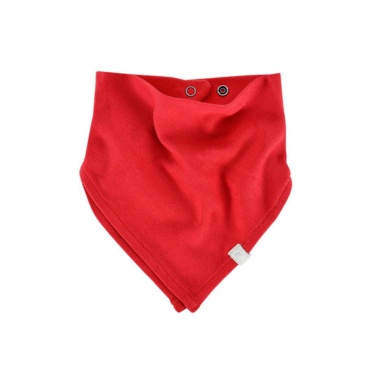 Baby kerchief bib | scarlet red finn + emma