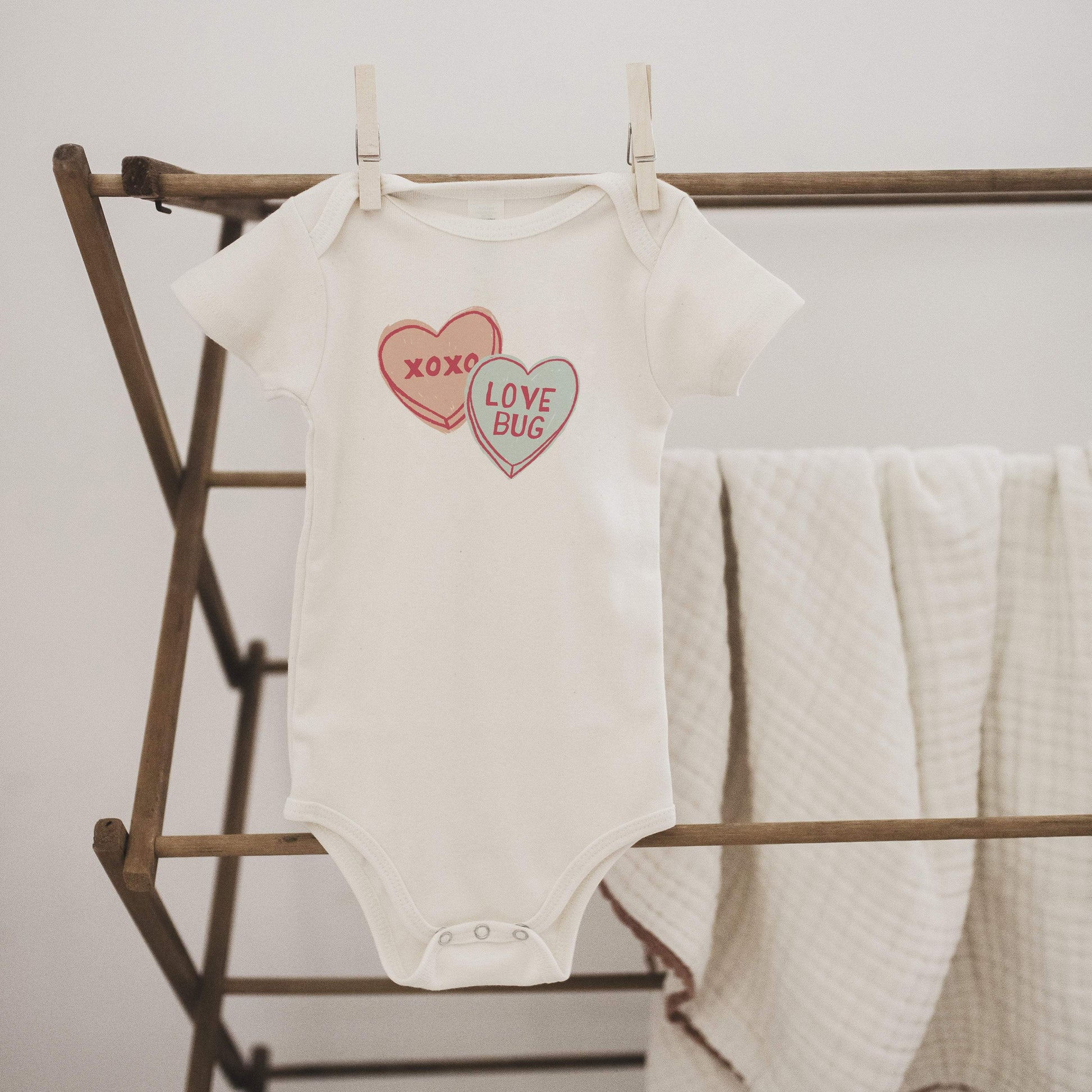 Baby graphic bodysuit | candy hearts finn + emma