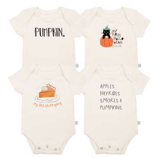 Baby graphic bodysuit set | fall 4 pack + 1 free finn + emma