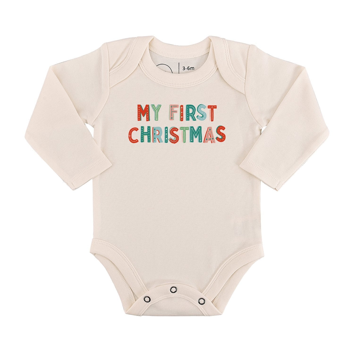 Baby graphic bodysuit | my first christmas (long sleeve) finn + emma