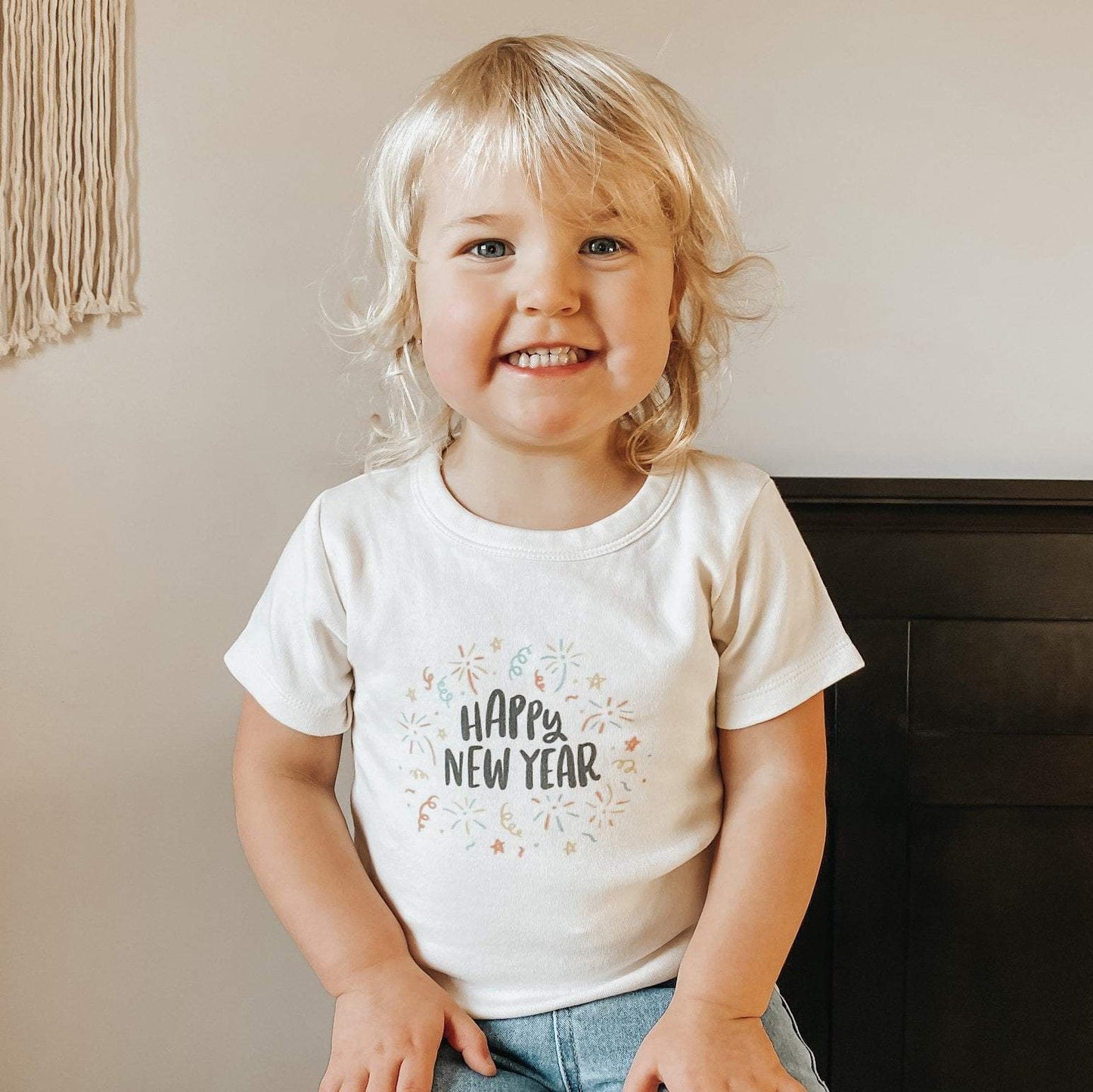 Baby graphic tee | happy new year finn + emma