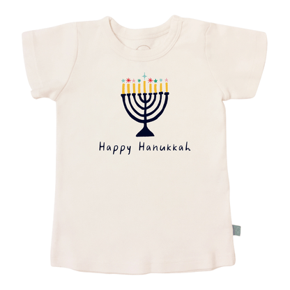 Baby graphic tee | happy hanukkah finn + emma