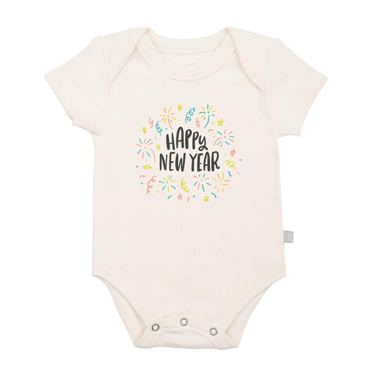 Baby graphic bodysuit | happy new year finn + emma