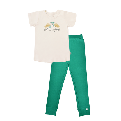 Baby short sleeve pajama set | hogs and kisses finn + emma