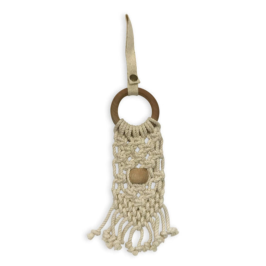 Baby all-in-one toy | macrame mesh & bead finn + emma