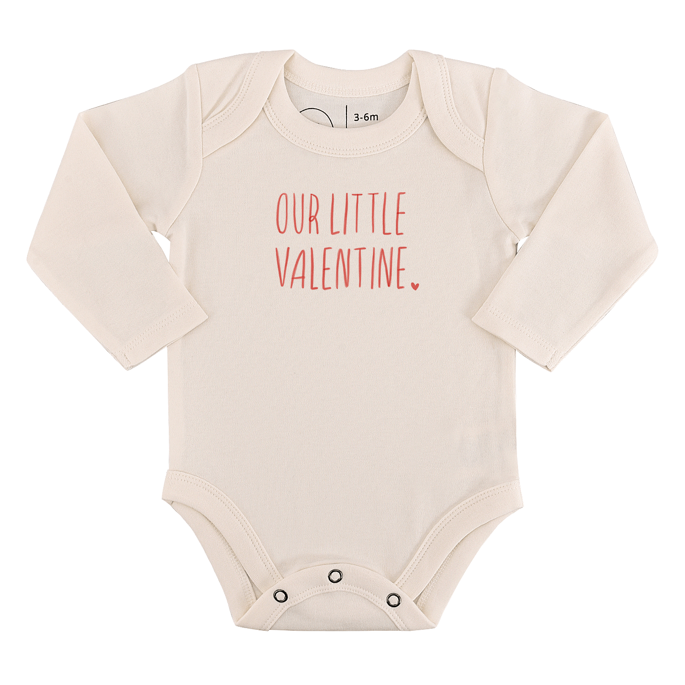 Baby long sleeve graphic bodysuit | little valentine finn + emma