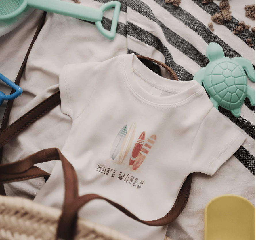 Baby graphic tee | make waves finn + emma