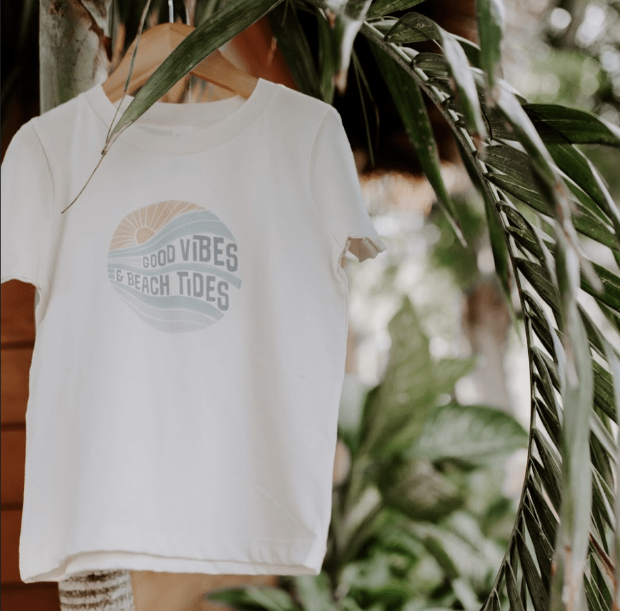 Baby graphic tee | good vibes finn + emma