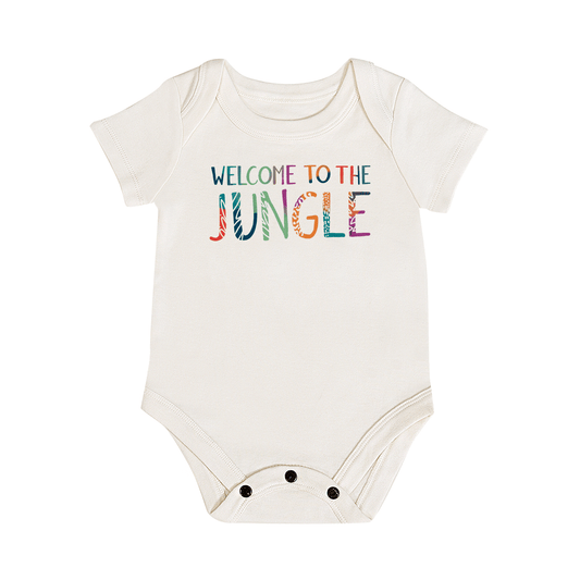 Baby graphic bodysuit | welcome to the jungle finn + emma