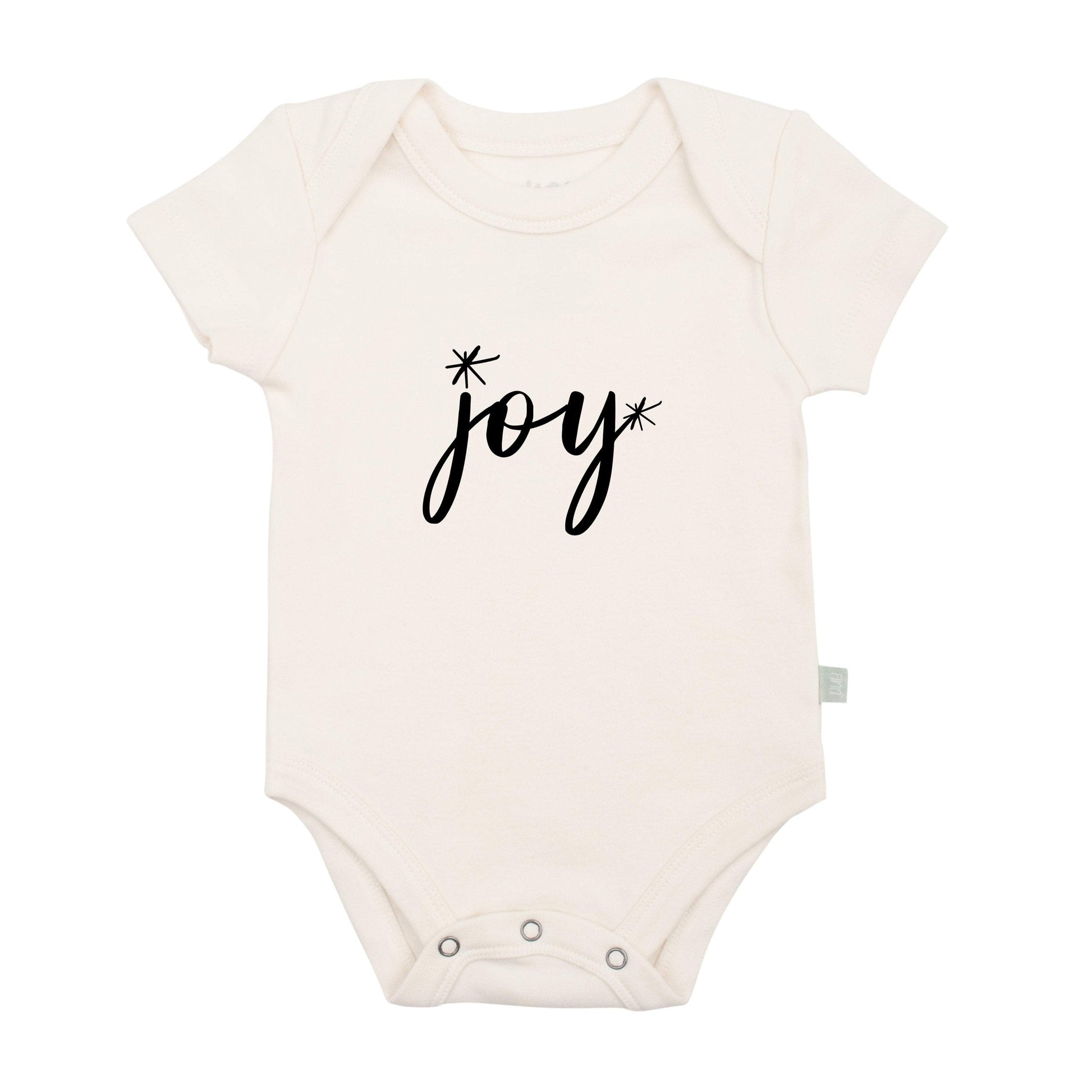 Baby graphic bodysuit | joy black finn + emma