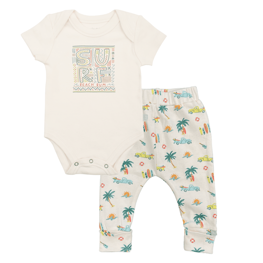 Baby gift set | beach vibes surf finn + emma