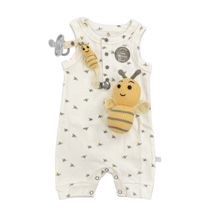 Baby tank romper | busy bees finn + emma