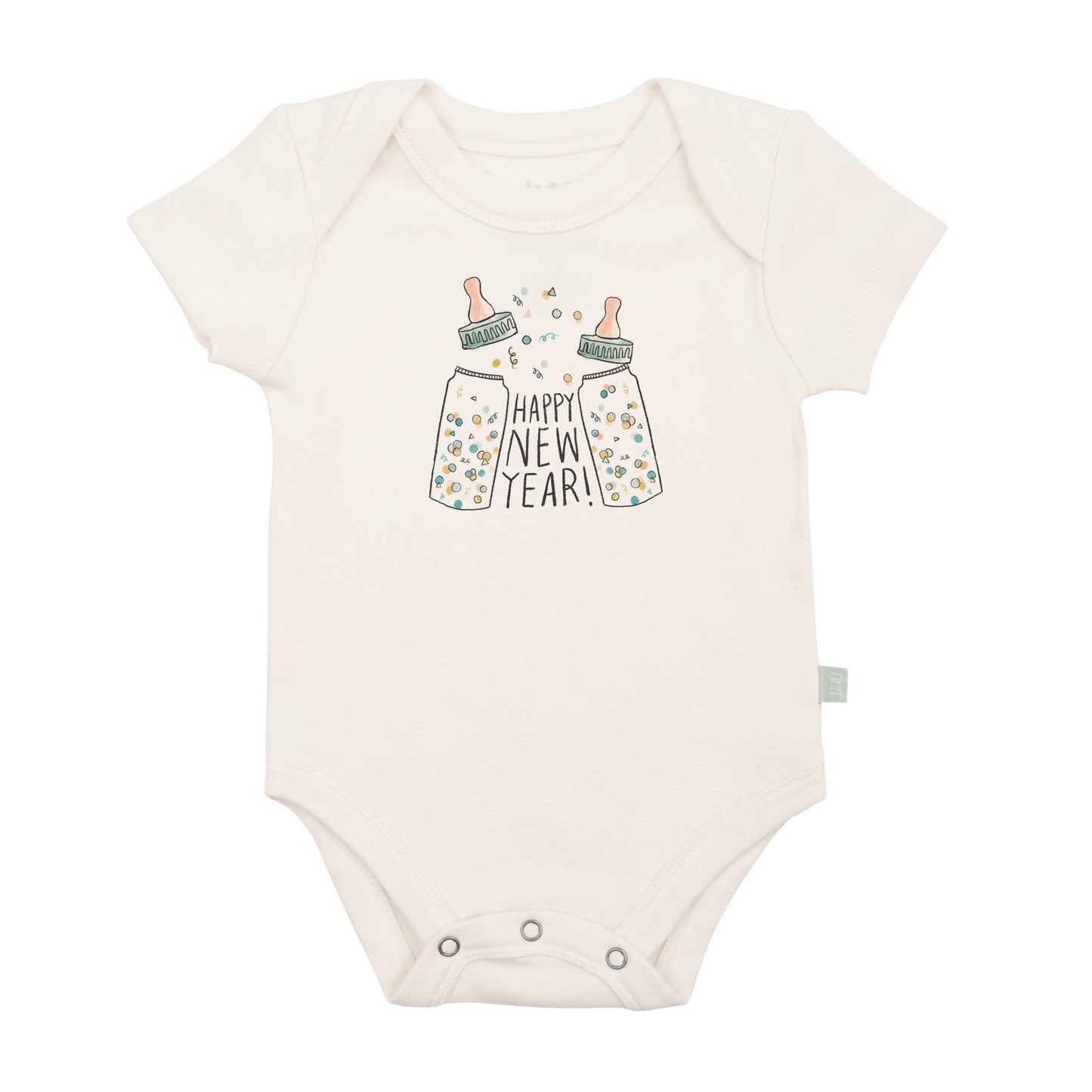 Baby graphic bodysuit | poppin bottles finn + emma