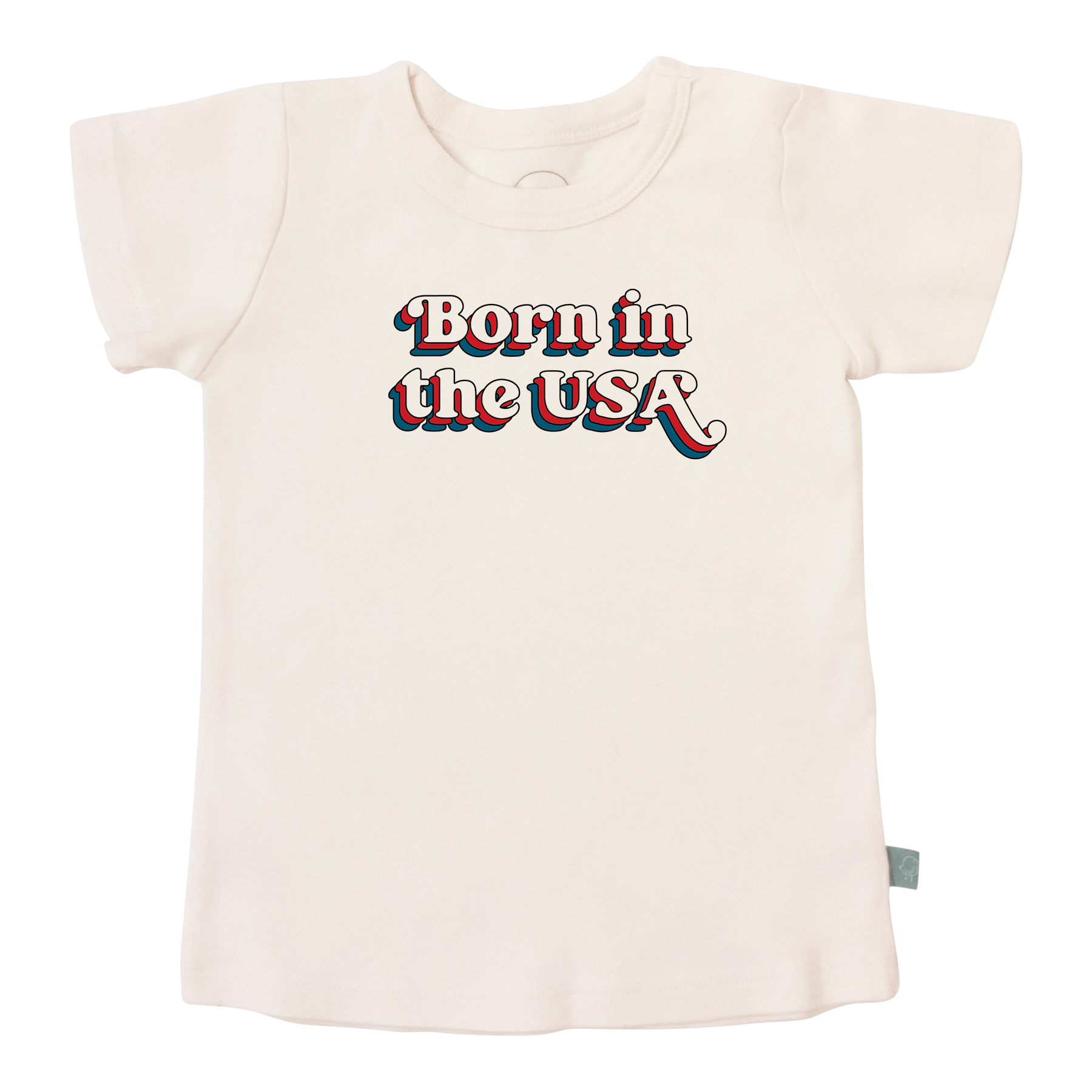 Baby graphic tee | born in the usa Finn + Emma