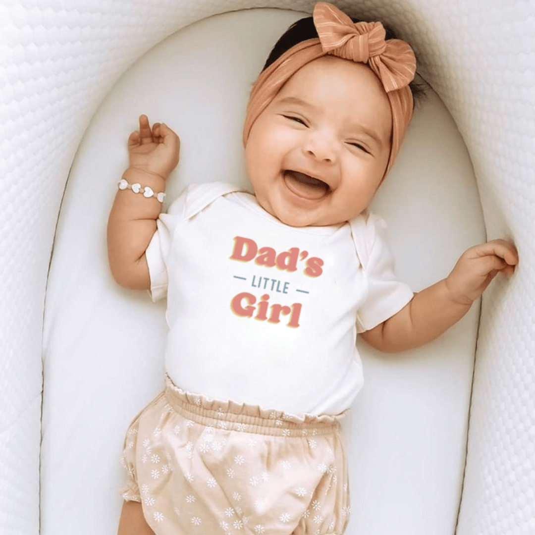 Baby graphic bodysuit | dads little girl finn + emma