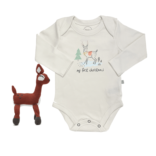 Baby holiday gift set | deer 2pc finn + emma