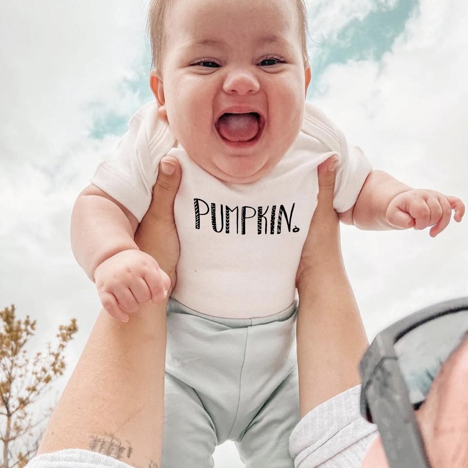 Baby graphic bodysuit | pumpkin finn + emma