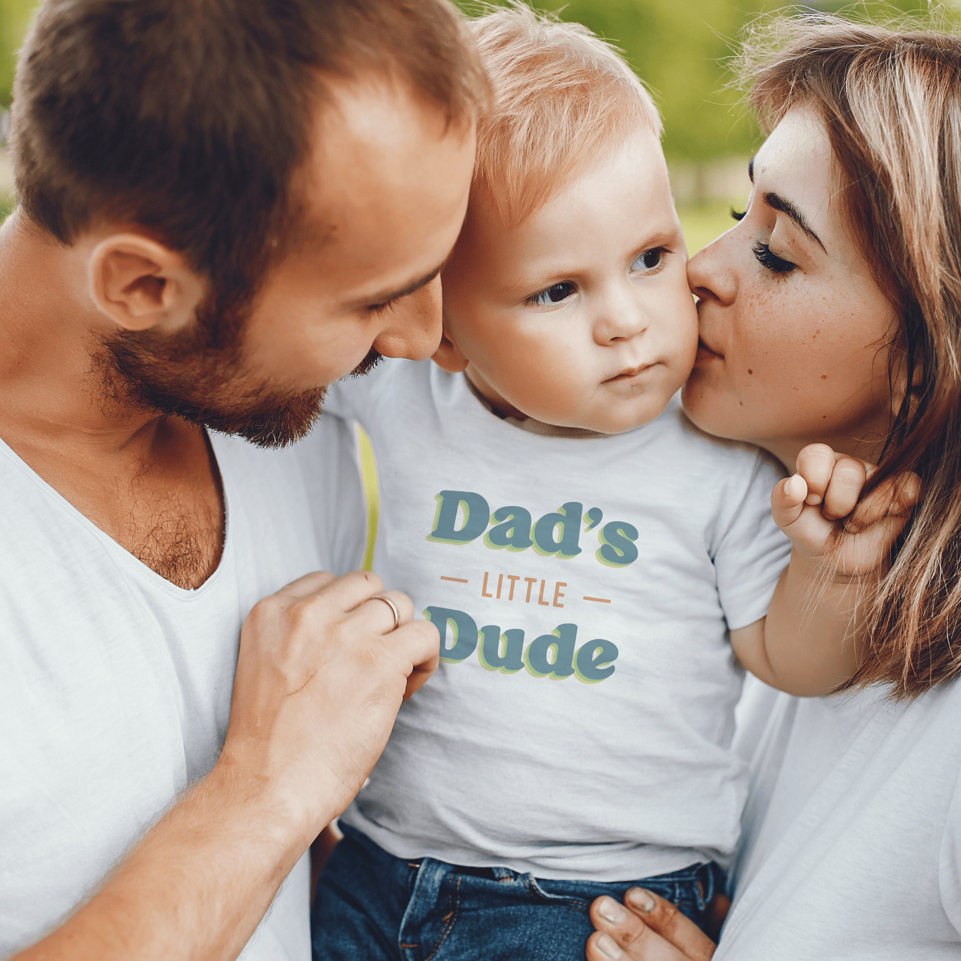 Baby graphic tee | dads little dude finn + emma