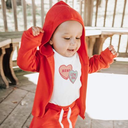 Baby graphic bodysuit | candy hearts finn + emma