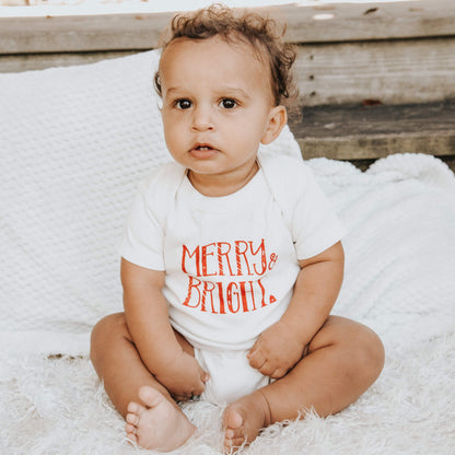 Baby graphic bodysuit | merry & bright finn + emma