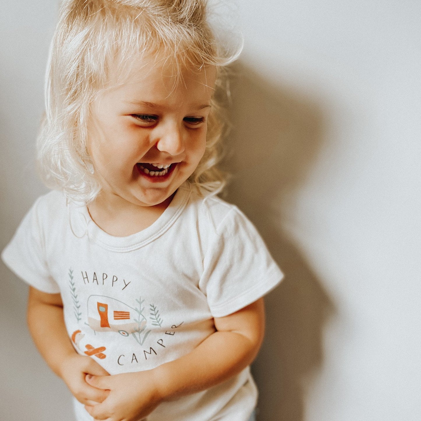 Baby graphic tee | happy camper finn + emma