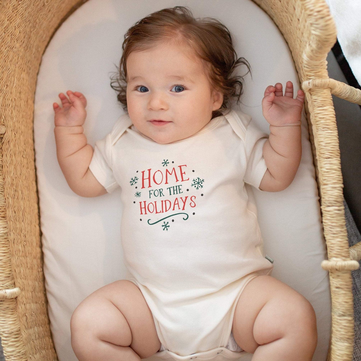 Baby graphic bodysuit | home for the holidays finn + emma