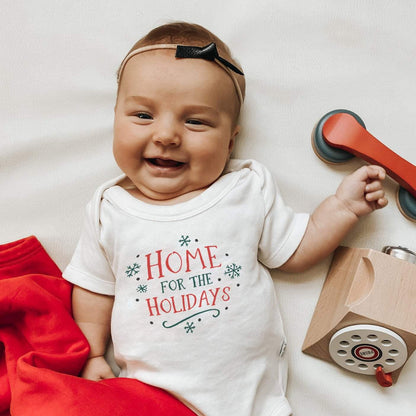 Baby graphic bodysuit | home for the holidays finn + emma