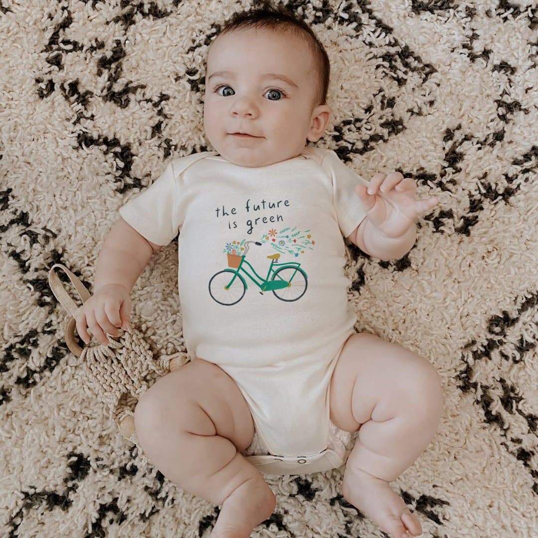 Baby graphic bodysuit | future is green finn + emma