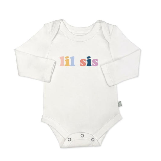 Baby graphic bodysuit | lil sis (long sleeve) Finn + Emma