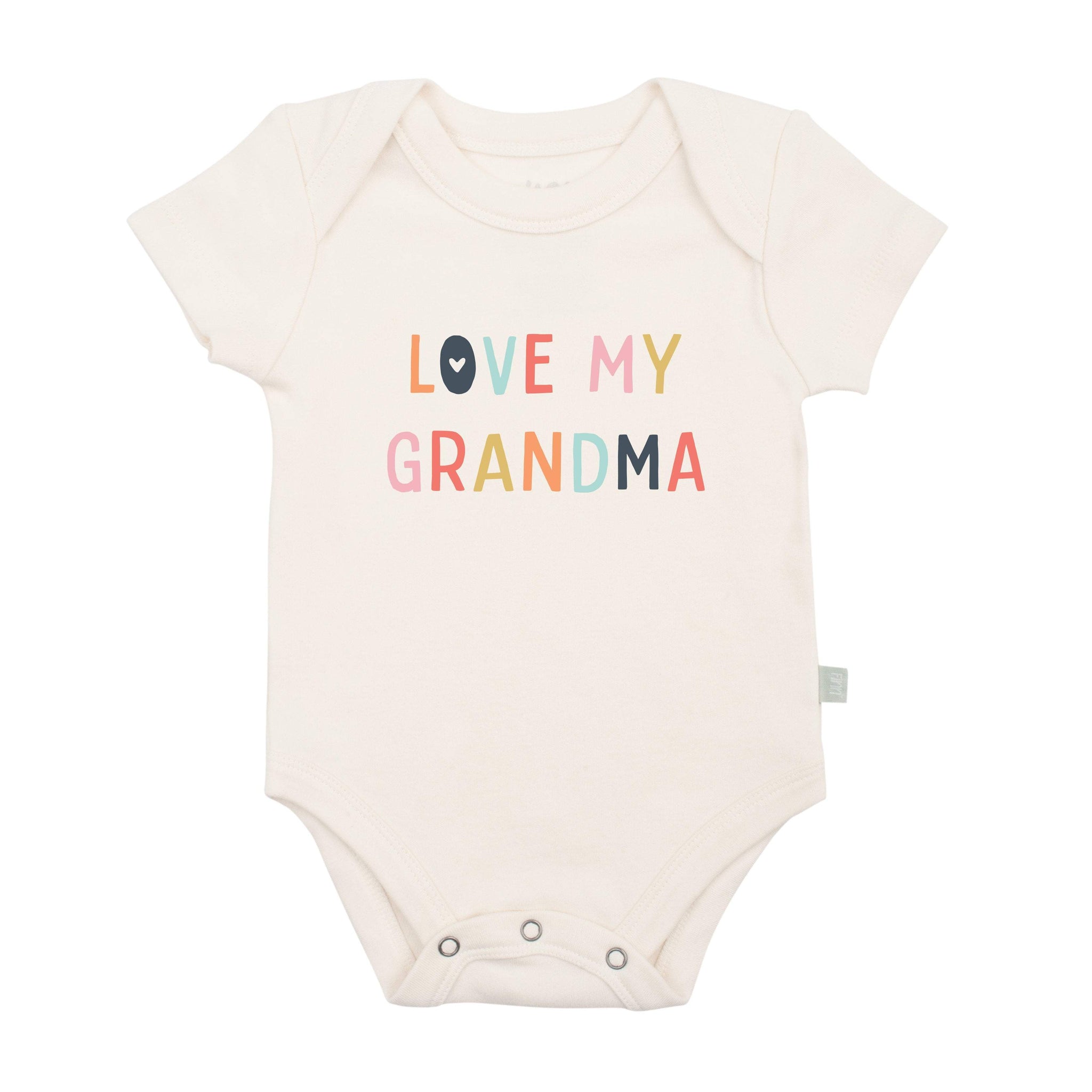Organic Baby Onesie - Love Grandma, 100% Cotton