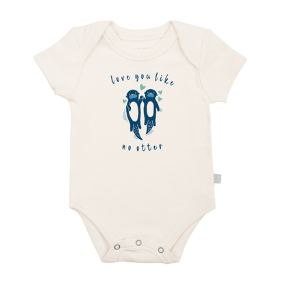 Baby graphic bodysuit | love you like no otter finn + emma