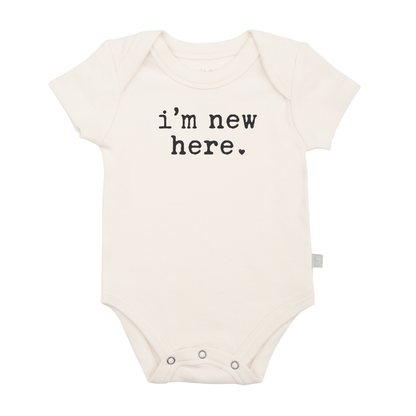 Baby graphic bodysuit | i'm new here finn + emma