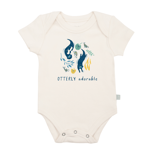 Baby graphic bodysuit | otterly adorable finn + emma