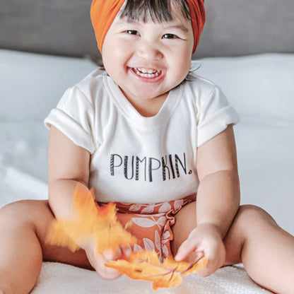 Baby graphic bodysuit | pumpkin finn + emma