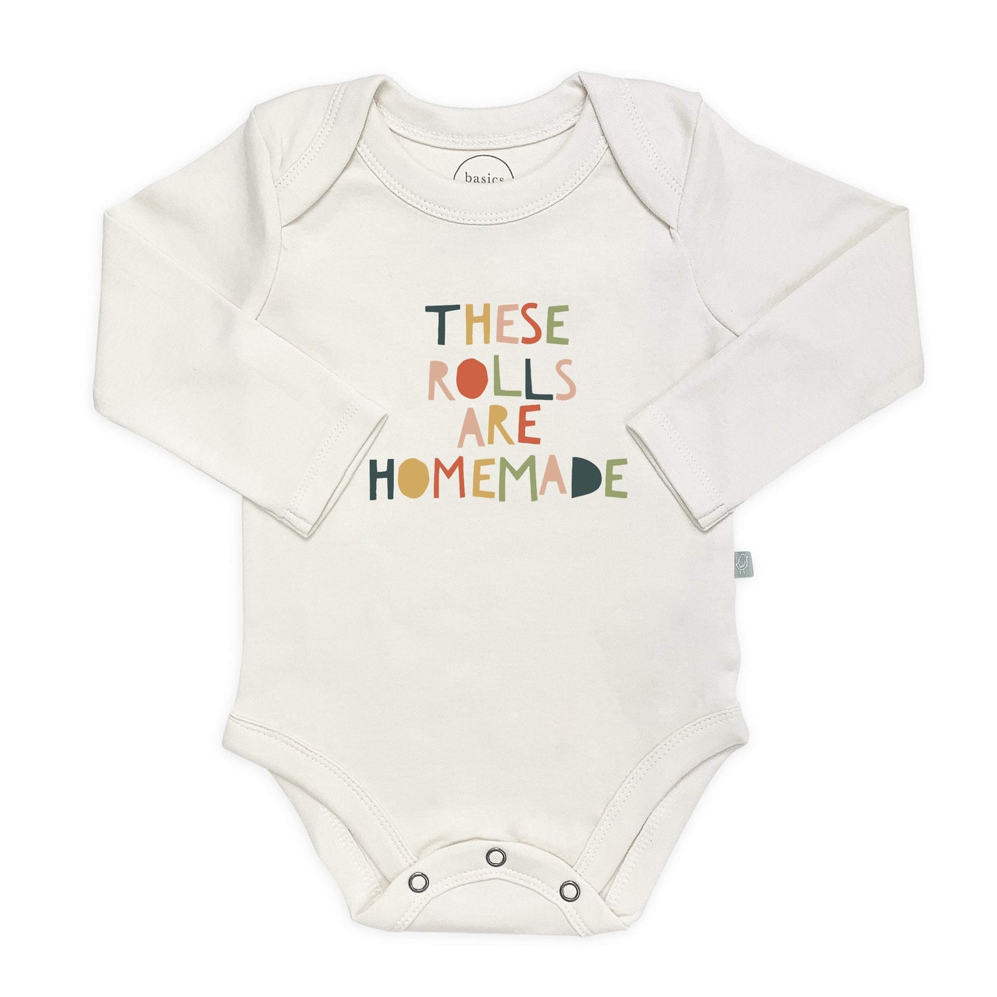 Baby graphic bodysuit | these rolls (long sleeve) finn + emma